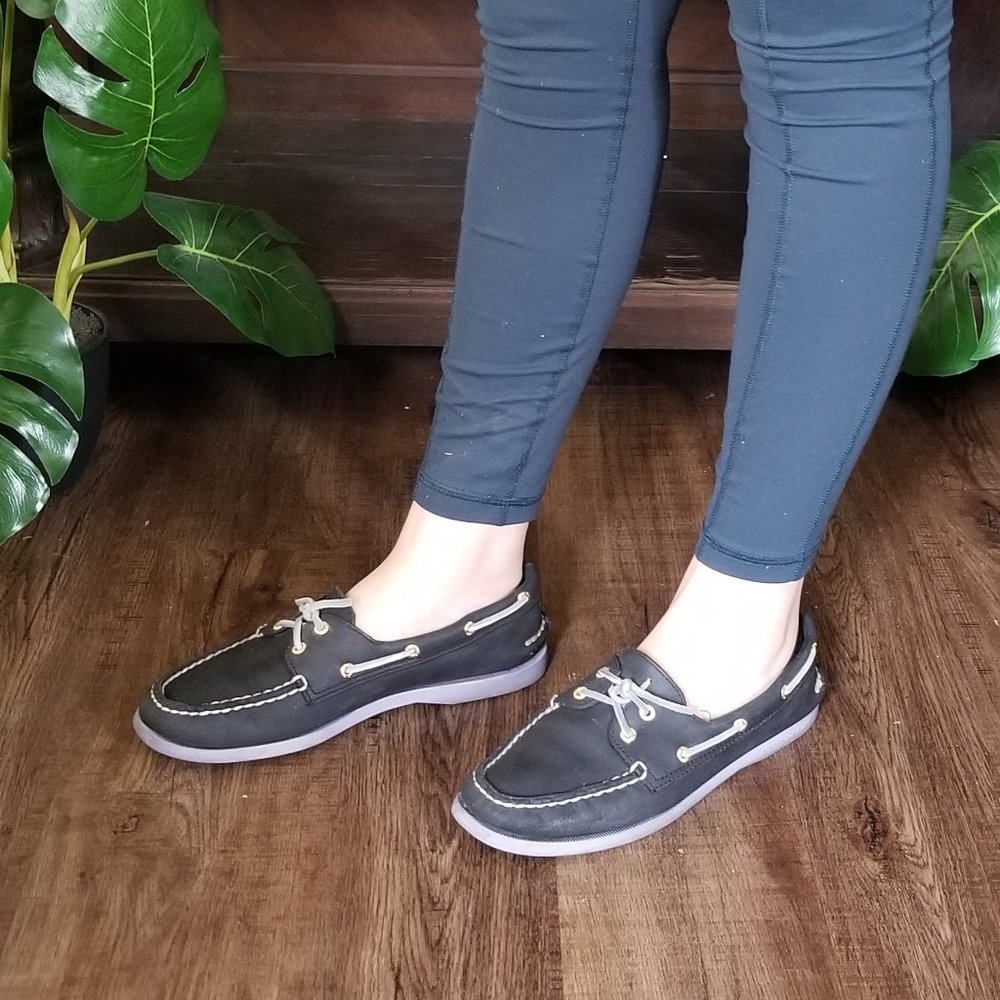 Sperry black leather ❣❣ size 9